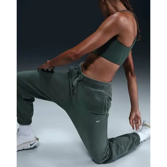 Nike Dark Green Fleece Pants - Picture 5 of 8